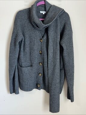 Veronica Beard Scarf Cashmere Wool Cardigan Sweater Womens Small Oversized
